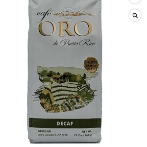 Decaf Ground Coffee - 12 oz, Green and Gold